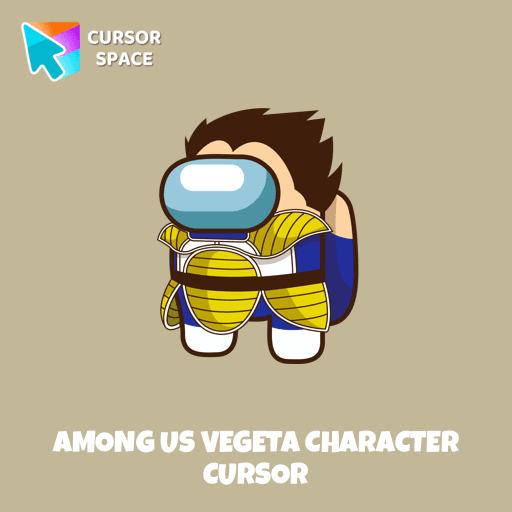 Among Us Vegeta Character cursor pointer cursor